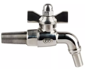 Шаровой кран с конической резьбой для врезки в деревянную бочку 1/2" Genebre