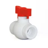 Кран шаровой Бабочка красный PP-R Ø 20, RTP