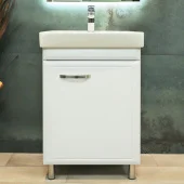 Шкаф напольный Allure белый матовый под умывальник Neon 500