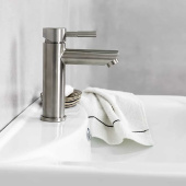 Смеситель для умывальника - MAT│ECO INOX - однорычажный, нержавеющая сталь