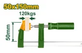 Зажим резьбовой F-образный с пластиковой ручкой 50*150 мм JDCP2151 Jadever