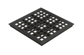 Решетка ливневая чугунная Basic для дождеприемника 400х400 С250 (390x390x66)