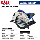Пила циркулярная 2400Вт, 4300rpm, 235 мм, SALI 3235P