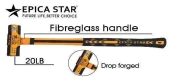 Кувалда 20.8LB - 10кг, стеклопластиковая рукоять с прорезиненным покрытием, EP-30363, Epica Star