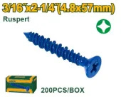 Саморез с покрытием Ruspert, GIPS-CARTON 4.8*45мм(250шт) JDXSQ913  Jadever