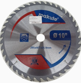 Диск пильный для дерева, T.C.T. 255*40T*30/25.4/22.2мм, Makute