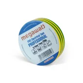 Изолента ПВХ 0.15x19мм Желто-Зеленая 20 метров MegaWatt
