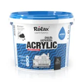 Эмаль акриловая универсальная водно-дисперсионная "ACRYLIC" Белая, глянцевая, 3л, Rolax