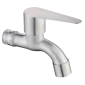 Кран из нержавеющей стали для бочки Aquafix - 9, никелированное покрытие