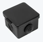Распределительная коробка КМР-030-036 65х65х50 чёрная IP54  EKF PROxima