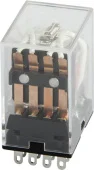 Реле промежуточное  3А, 4 группы контактов, катушка 12В АC
