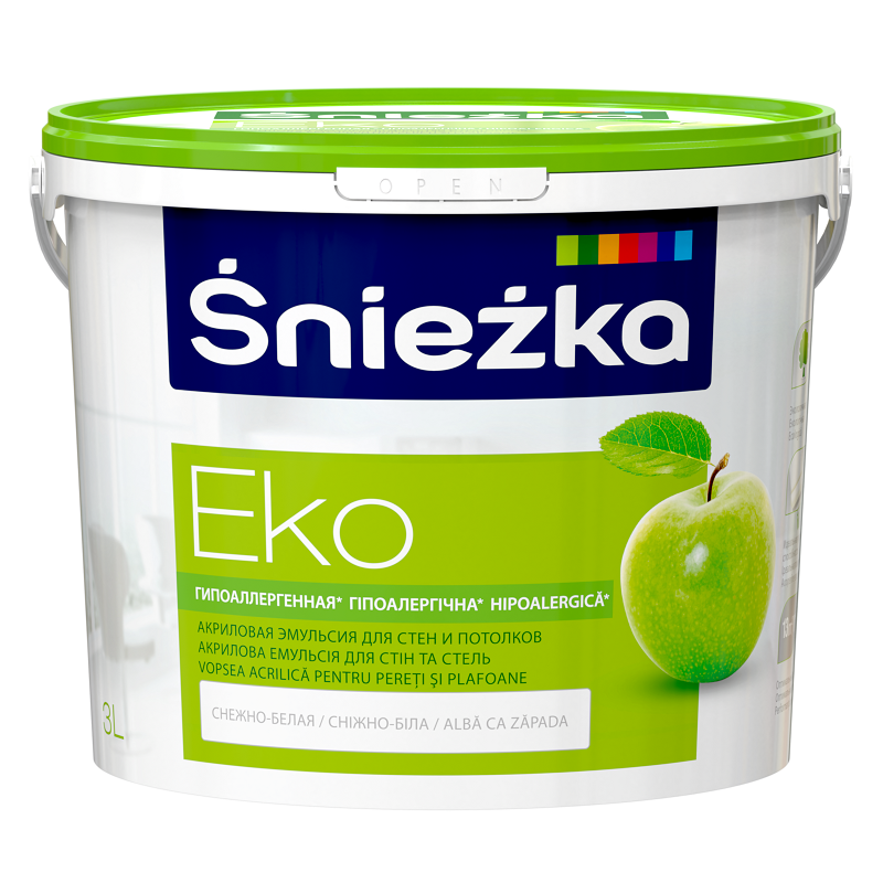 Эко краски. Краска Sniezka Eko. Краска Sniezka Eko 10л РП. Краска Снежка эко 10л. Sniezka акриловая краска.