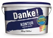 Декоративная штукатурка готовая к нанесению DANKE KONTUR, 25 кг, белая база