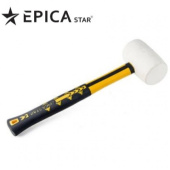 Молоток плиточника каучук 500gr (белый), стеклопластиковая рукоять, EP-30376, Epica Star