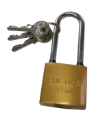 Замок навесной   32mm желтый  BULMAX