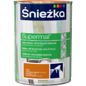 Масляно-фталевая эмаль SNIEZKA Supermal 0,7л, оранжевая F550