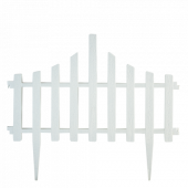 Декоративное ограждение "Заборчик" (набор 4шт - длина 2,6 м) 114042 - белый, зеленый