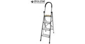 Алюминиевая бытовая лестница-стремянка на 4 ступени, с площадкой, EP-30482, Epica Star