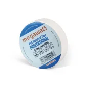 Изолента ПВХ 0.15x19мм Белая 20 метров MegaWatt