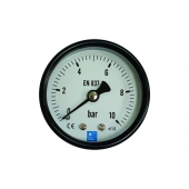 Манометр 0-10 бар, с задним подключением (АКСИАЛЬНЫЙ), 50 мм - 1/4"