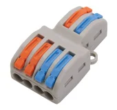 Cоединительная клемма СК-4x2 0,08-2.5mm 32A тип проходная MegaWatt