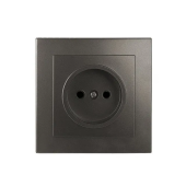 Розетка Rosa 16 A 220 - 240 В Графитовый Elmos