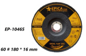 Диск шлифовальный по металлу, лепестковый P60 Ø180mm, EP-10465, Epica Star