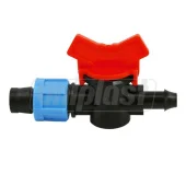 Кран цилиндрический PE + лента D. 17 (с резинкой (T)) UNITAPE