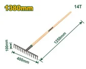 Грабли с черенком 400*1250 мм  JDXW1314  Jadever