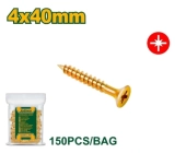 Шуруп для ДСП, дерева, с потаем, Posidriv; 4*40мм; 150шт в пакете; Jadever