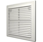 Вентиляционная квадратная решетка 2121Р ERA, белый, ABS пластик