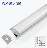Алюминиевый профиль угловой для светодиодной ленты 3m/set 15.8*15.8mm PL-1616 3m PANLIGHT