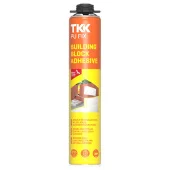 Клей-пена полиуретановая для блоков (пистолетная) TKK PU FIX BUILDING BLOCK, 800 мл.