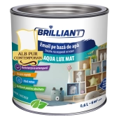 Эмаль акриловая матовая Aqua Lux Matt pure white contemporary 0.6л Brilliant