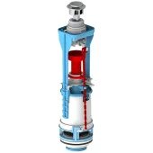 Сливной механизм для бачка унитаза NIKIPLAST 1 кнопка, 6 л, универсальный, 38-40 мм (Арт. 01664)