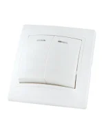 Выключатель 2P+LED 10A белый LUNA 1000kW