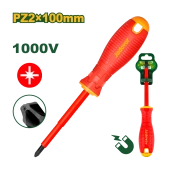 Отвертка изолированная для электротехнических работ 1000V Pozidriv (+) PZ2; 100мм; Jadever