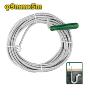 Тросс-змеевик для прочистки канализационных труб 5м/9мм; Jadever