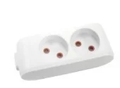 Блок 2 розетки без заземления (16A) белый Multi-Let 