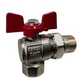 Угловой клапан с муфтой HYDRO-S, MF, поворотный - 3/4"