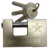 Замок навесной, анодированный матовый 100мм, EP-50093; Epica Star