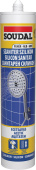 Силиконовый герметик SANITAR 280ml, прозрачный, SOUDAL 