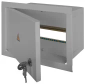 Шкаф металлический (165х260х100) встраиваемый, с замком, 12 модулей