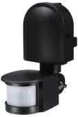 Датчик движения инфракрасный черный, 180°, IP44