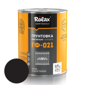 Грунт по металлу глифталевый, матовый, черный, 0,9кг, ГФ-021 Rolax