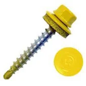 Саморез 4,8x35мм RAL1003 по дереву кровельный_EPDM