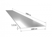 Лист стальной 1.2*1000*2000мм