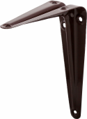 Кронштейн для полочек с полимерным покрытием KM-75x100 коричневый