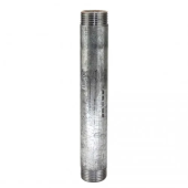 Ниппель из оцинкованной стали MxM - 25x1"x60 мм