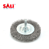 Щетка круговая из стальной проволоки с хвостовиком Ø100мм, SALI